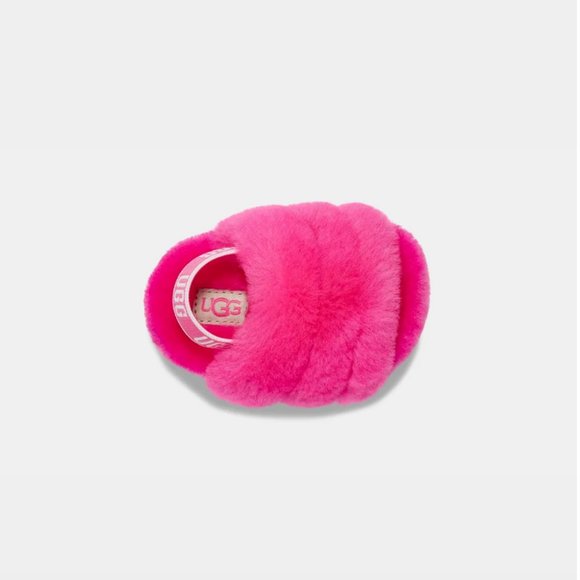 UGG Fluff Yeah Slide And Lovey in Pink , Red and Charcoal - Picture 10 of 13